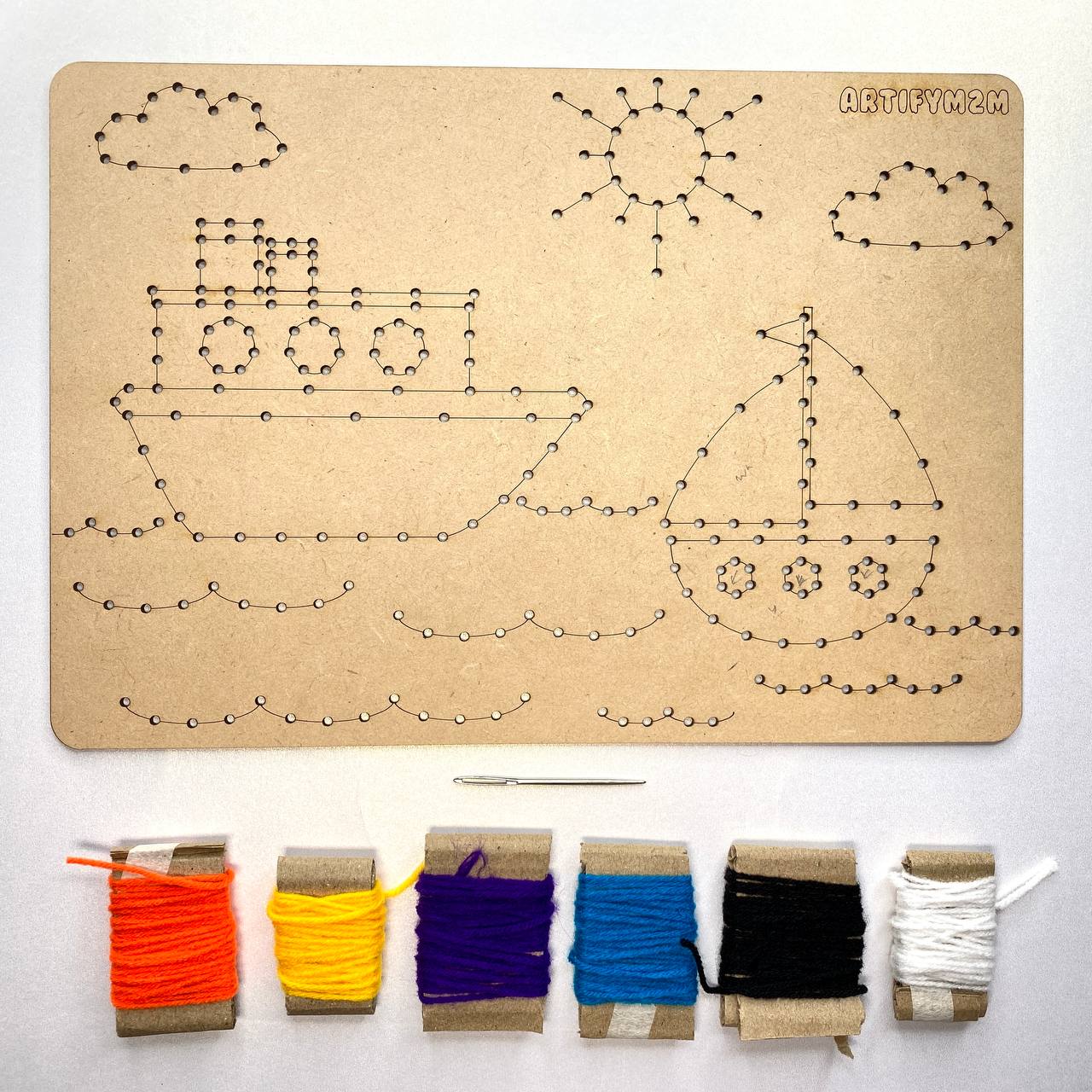 Water Transport Theme Sewing Kit