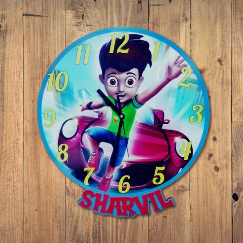 Printed Clock Kicko the Speed Boy