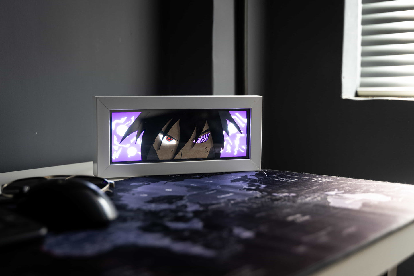 Sasuke Uchiha Anime 3D Shadow / Light Box Night Lamp