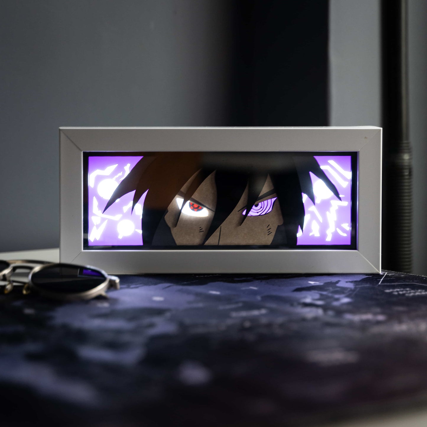 Sasuke Uchiha Anime 3D Shadow / Light Box Night Lamp