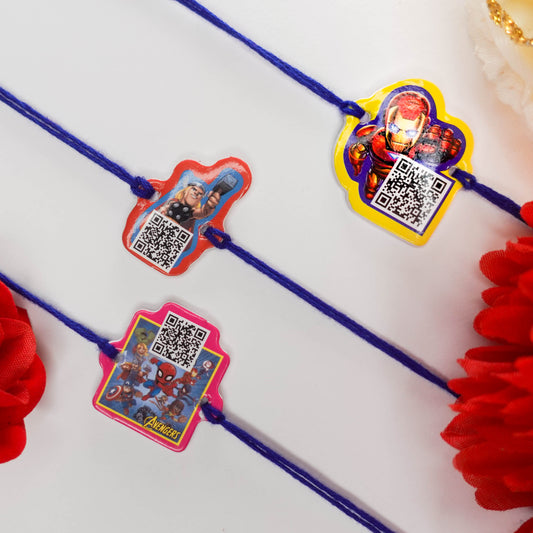 Avengers | Kids Rakhi - QR Code