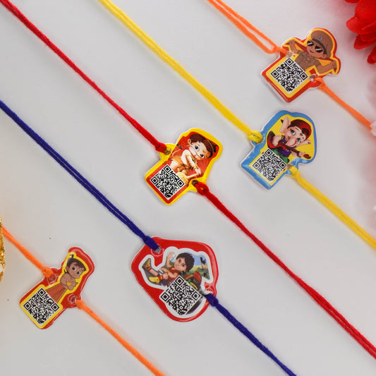 Indian Cartoons | Kids Rakhi - QR Code