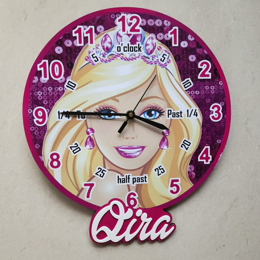 Printed Clock - Barbie