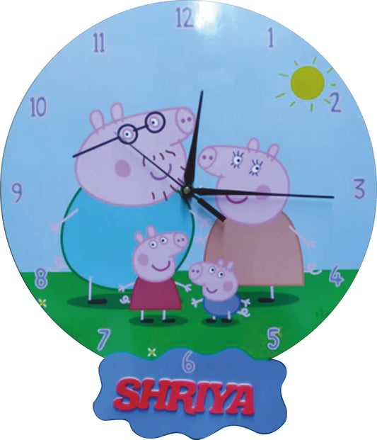 Printed Clock Peppa Pig