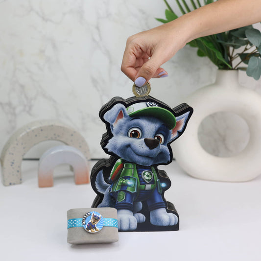 Paw Patrol Piggy Bank & Rakhi Combo