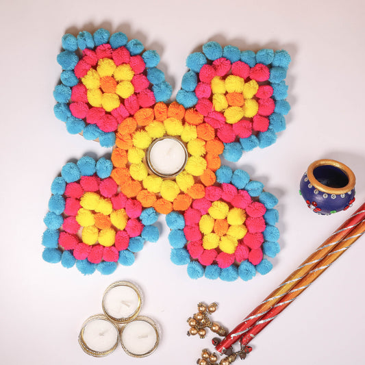 Pompoms Rangoli