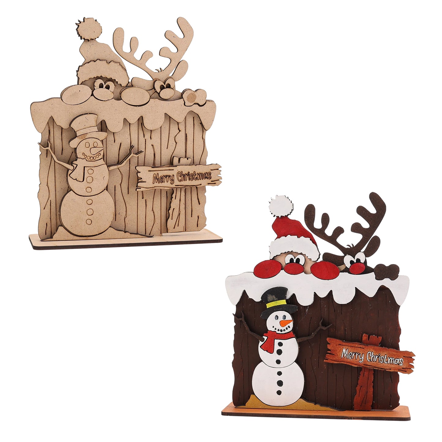 Merry Christmas - Santa, Reindeer & Snowman DIY Kit