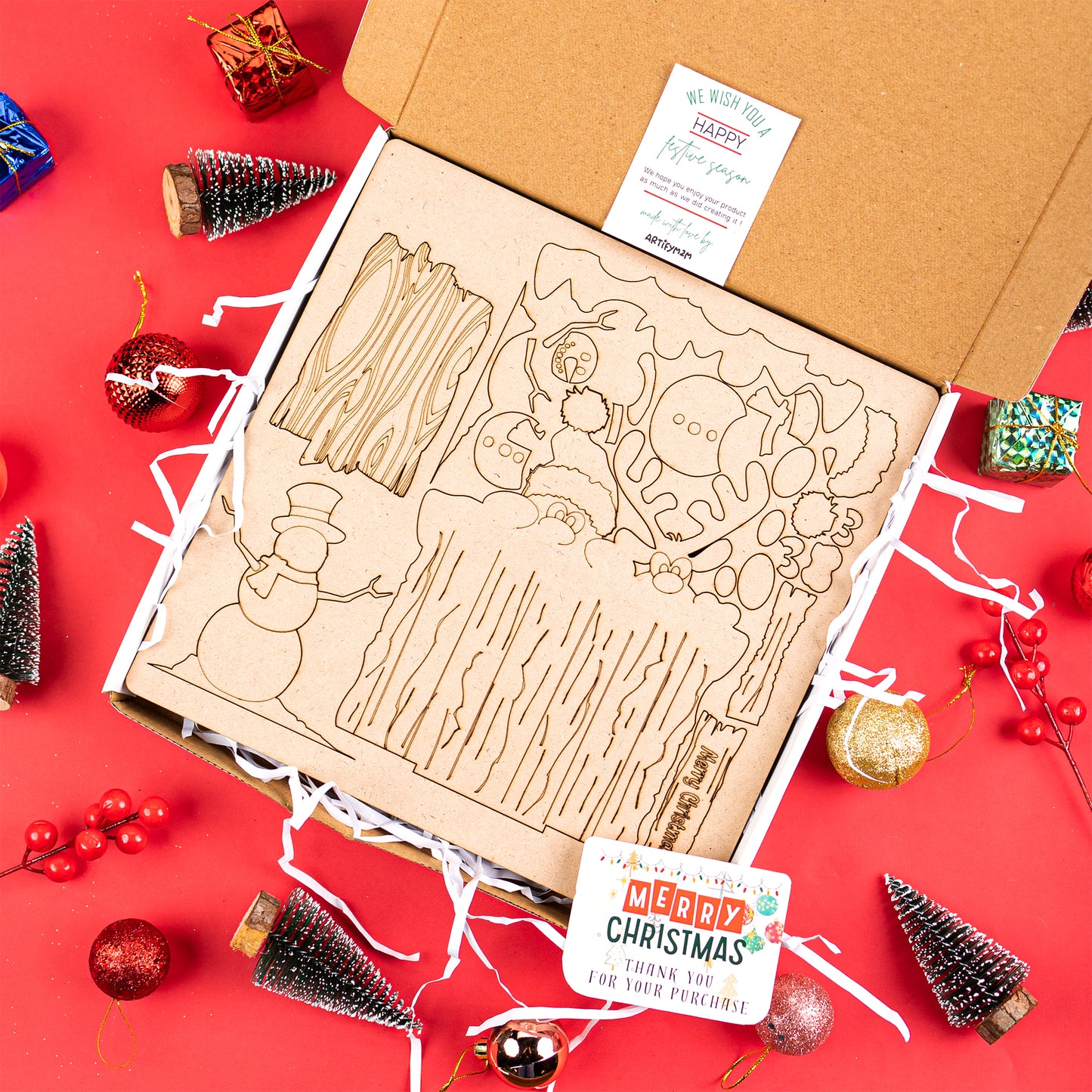 Merry Christmas - Santa, Reindeer & Snowman DIY Kit