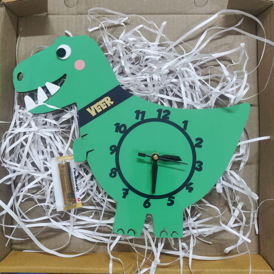 Printed Clock Dino