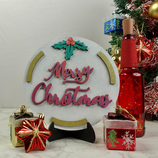 DIY Christmas Kit: Merry Christmas Plaque 02